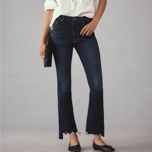 MOTHER Dark Indigo Cropped Jeans